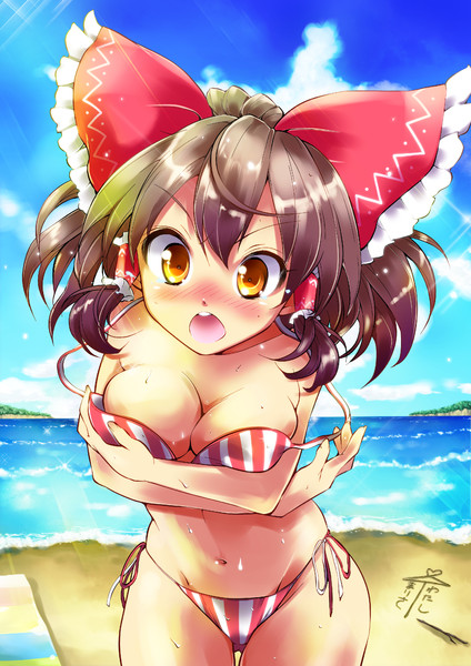 霊夢の水着姿が見たい うた さんのイラスト ニコニコ静画 イラスト