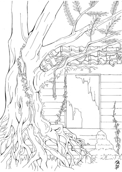 樹木と同化してゆく廃墟 伊吹 天花 さんのイラスト ニコニコ静画 イラスト