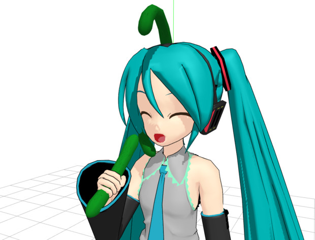 Mmdモデル配布あり きゅうり３本セット 卑猥な事に使っちゃダメよ Hbk ペパクラp さんのイラスト ニコニコ静画 イラスト