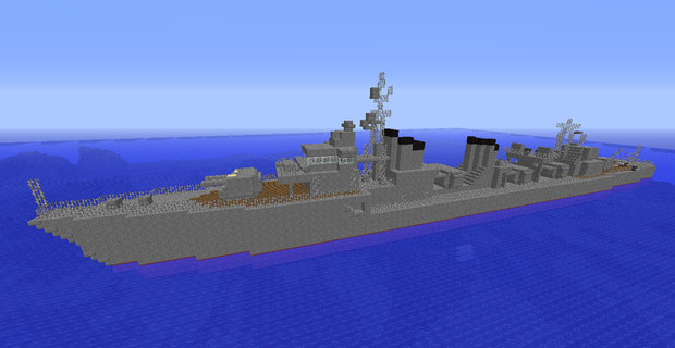 Minecraft 島風型駆逐艦 島風 丙型 Spn さんのイラスト ニコニコ静画 イラスト