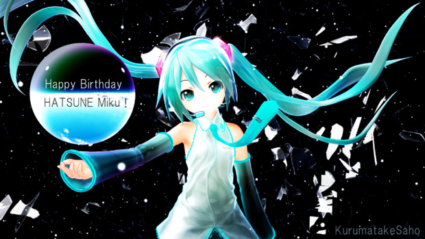 Dear 初音ミク ミク誕記念静画 車武紗歩 さんのイラスト ニコニコ静画 イラスト