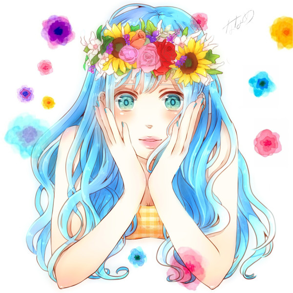 女の子 花冠 イラスト 女の子 花冠 イラスト