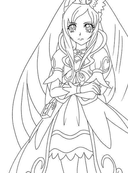 キュアエース線画 トレス 朔兎 さんのイラスト ニコニコ静画 イラスト