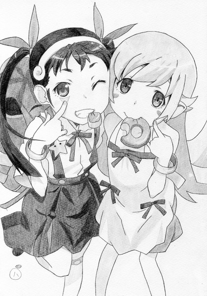 物語シリーズセカンドシーズン 忍 真宵 ロリコンビ 八朔 さんのイラスト ニコニコ静画 イラスト