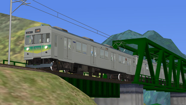Railsim 鉄橋を渡る秩鉄 ざきみや さんのイラスト ニコニコ静画 イラスト