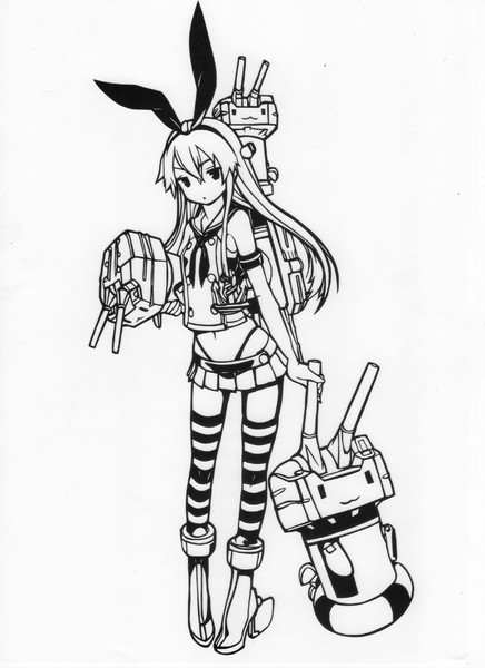 切り絵で島風ちゃん ゆーん さんのイラスト ニコニコ静画 イラスト