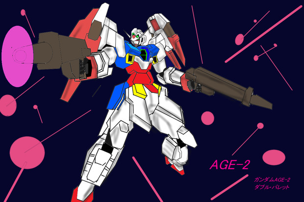 ガンダムage 2 ダブルバレット 水の丘 14号 さんのイラスト ニコニコ静画 イラスト