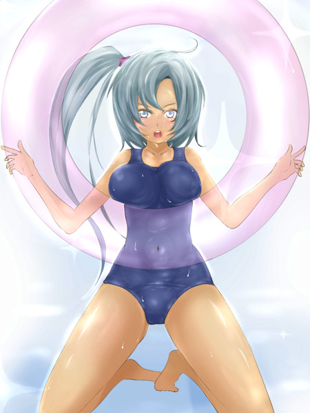 浮き輪もったあざといスク水の女の子 りゆ さんのイラスト ニコニコ静画 イラスト