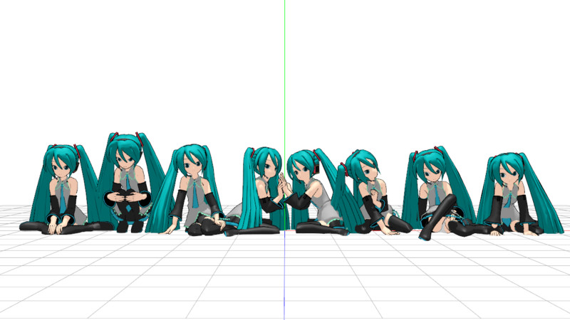 Mmdポーズ配布あり Nicosub静画