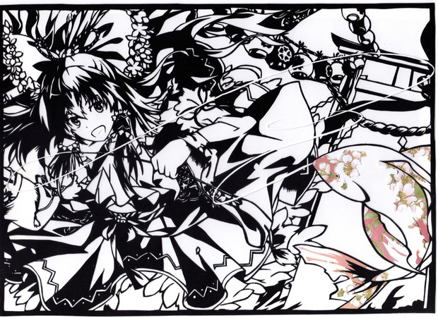 切り絵 サクラのまつり 龍金 さんのイラスト ニコニコ静画 イラスト