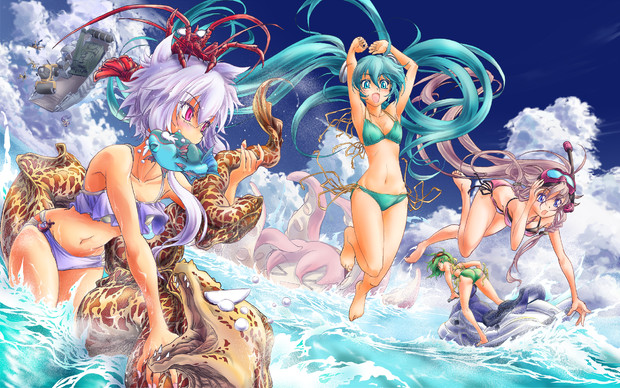 夏の思い出 残暑お見舞い申し上げます 13 Naka さんのイラスト ニコニコ静画 イラスト