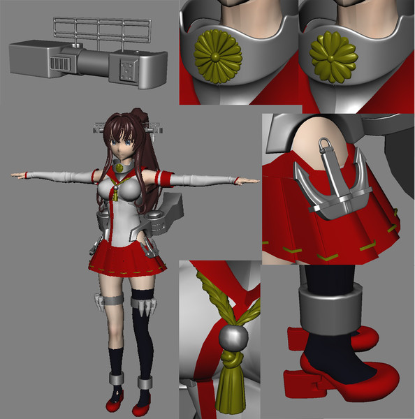 【MMD艦これ】　大和 Work In Progress