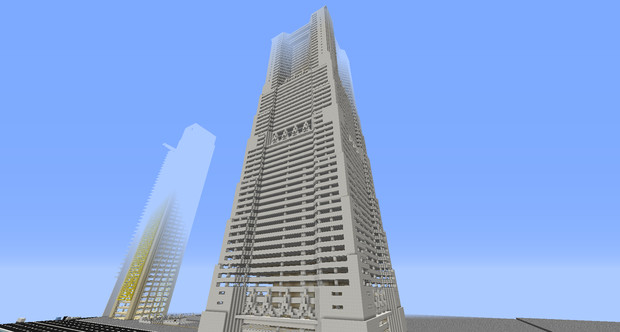 Minecraft 横浜ランドマークタワー さくら さんのイラスト ニコニコ静画 イラスト