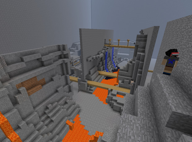 Minecraft 128 128の廃坑 渓谷紹介編その1 あかしょ Co さんのイラスト ニコニコ静画 イラスト