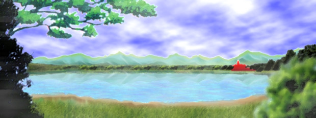 背景素材 霧の湖 みゃあ さんのイラスト ニコニコ静画 イラスト