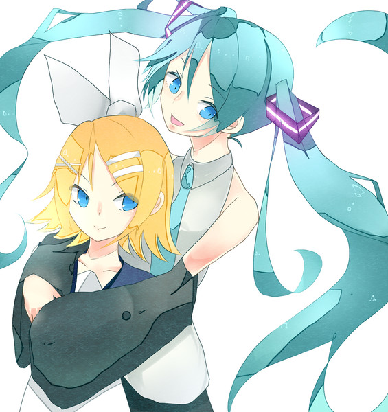 ミク と リン / やとてな さんのイラスト ニコニコ静画 (イラスト)