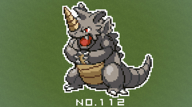 マイクラ ポケモン図鑑no 112 ドット絵 のむちょん さんのイラスト ニコニコ静画 イラスト
