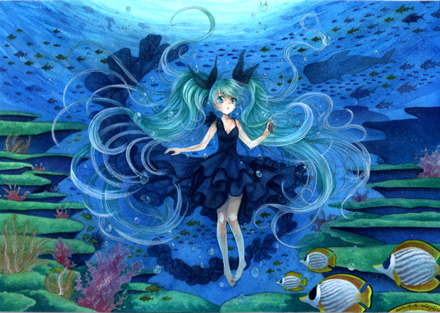 深海少女 うずピ さんのイラスト ニコニコ静画 イラスト
