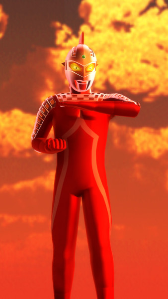 夕日に立つウルトラセブン Remii さんのイラスト ニコニコ静画 イラスト