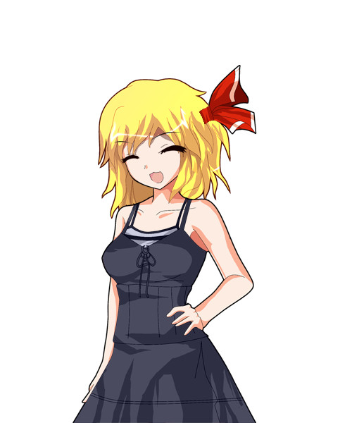 キャラクターなんとか機で作ってみた ルーミア フォルセア さんのイラスト ニコニコ静画 イラスト