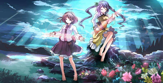 九十九姉妹のおふたり / りすたる さんのイラスト - ニコニコ静