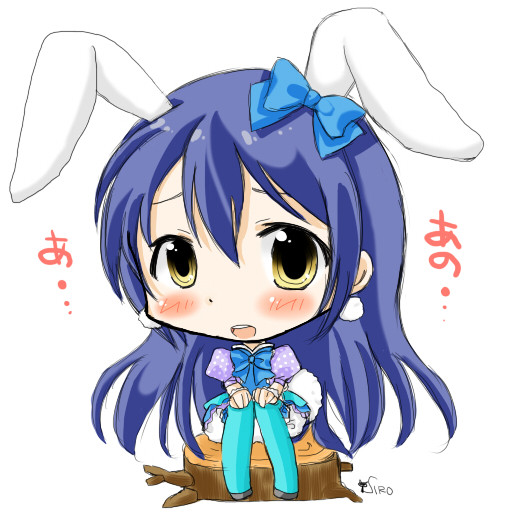 うーさぎぴょんぴょん 園田海未 ニコニコ静画 イラスト