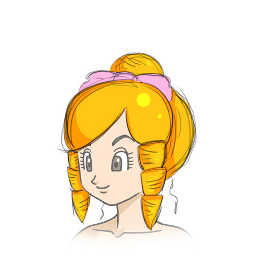 お嬢様の巻き髪 ベロベロ さんのイラスト ニコニコ静画 イラスト