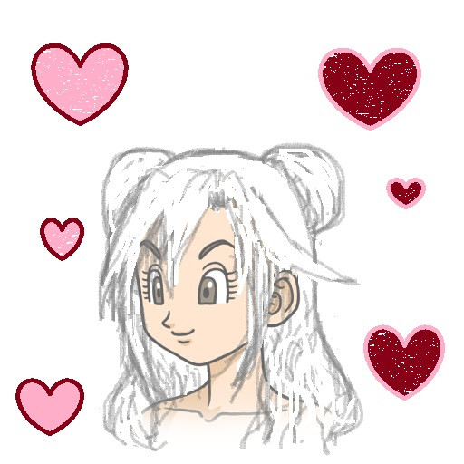 お団子とゆるカールのミディアムヘア Airu さんのイラスト ニコニコ静画 イラスト