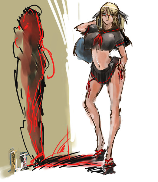 格闘家 ニコニコ静画 イラスト