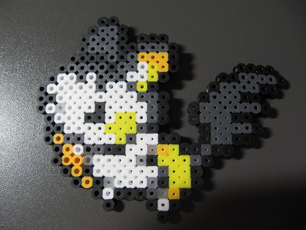 アイロンビーズで全ポケモンを作ってやんよno ５８７ エモンガ ぎぬ さんのイラスト ニコニコ静画 イラスト