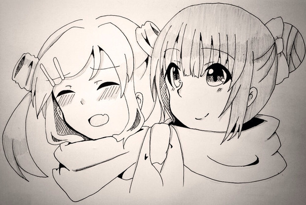 マフラー ペア もふもふ ろんか さんのイラスト ニコニコ静画 イラスト