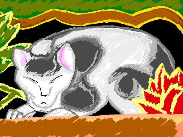 宿題その１２ 眠り猫 やそはち さんのイラスト ニコニコ静画 イラスト