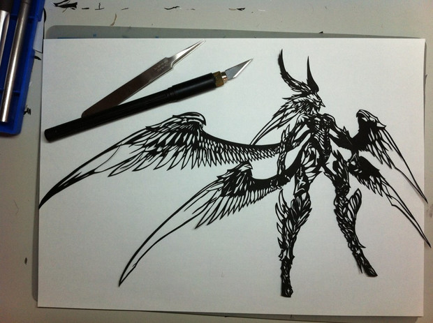 切り絵 ガルーダ かせっと さんのイラスト ニコニコ静画 イラスト