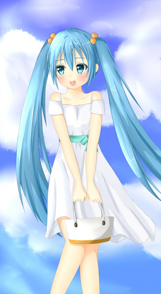 ミク白ワンピ ティア ユ さんのイラスト ニコニコ静画 イラスト