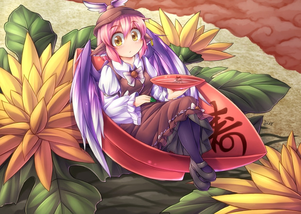菊に盃 雀添え ふんぼ さんのイラスト ニコニコ静画 イラスト