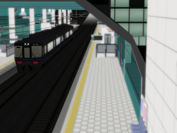 Railsim 夜の駅 とはし さんのイラスト ニコニコ静画 イラスト
