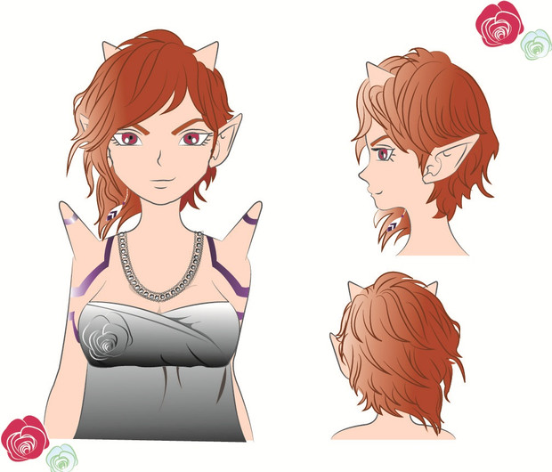 アシンメトリアレンジ アストルティアにヘアカタログがあったら あかね さんのイラスト ニコニコ静画 イラスト