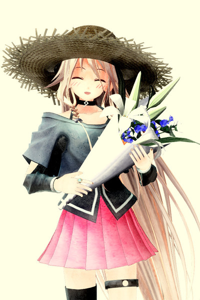 花束の少女 あるふぉんす さんのイラスト ニコニコ静画 イラスト