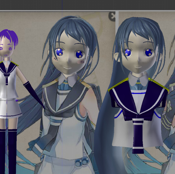 Mmd 五月雨さん 服を仮作成 艦隊これくしょん Pit さんのイラスト ニコニコ静画 イラスト