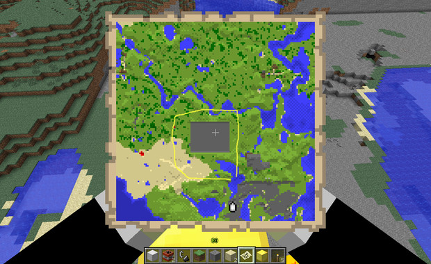 Minecraft 整地の様子を日記みたく6 1日目 地図 電一郎 さんのイラスト ニコニコ静画 イラスト
