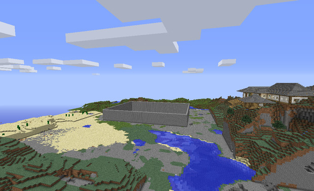 Minecraft 整地の様子を日記みたく8 1日目 電一郎 さんのイラスト ニコニコ静画 イラスト