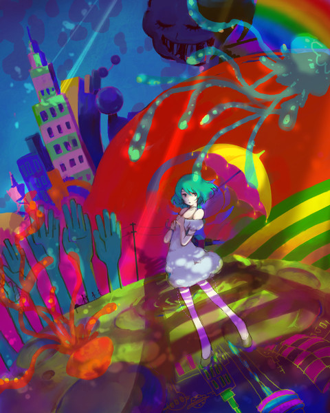 極彩色の世界 Moya さんのイラスト ニコニコ静画 イラスト