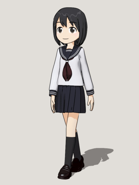 ウォークサイクル練習 Gifアニメ Mato 文化ヒナゲシ制作所 さんのイラスト ニコニコ静画 イラスト