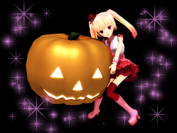 MMD ハロウィンかぼちゃアクセサリ配布