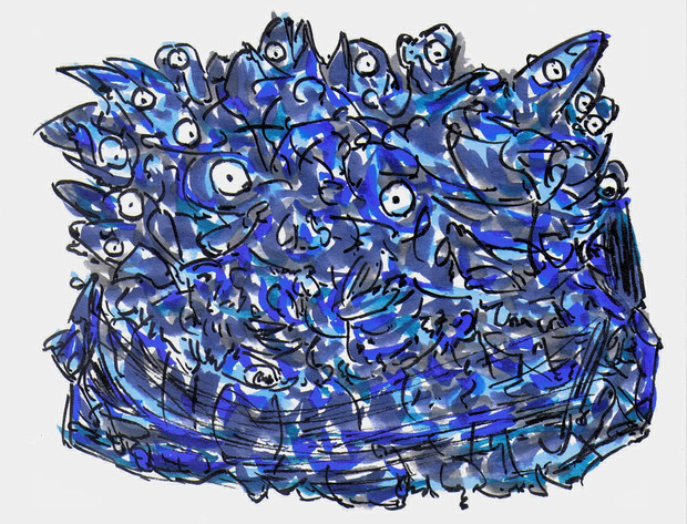 小魚の集合体 大西平洋 ヘイヨー さんのイラスト ニコニコ静画 イラスト