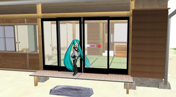 Mmdモデル配布あり 自動ドアセット どこでも自動ドア ドラ もん風に Hbk ペパクラp さんのイラスト ニコニコ静画 イラスト