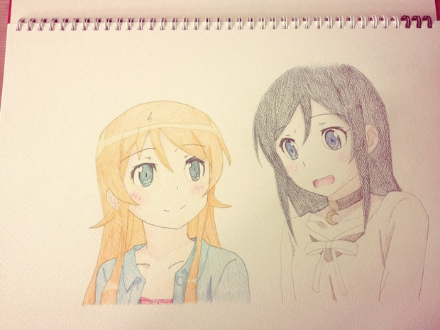 新垣あやせ＆高坂桐乃【描いてみた】