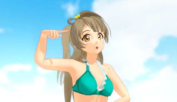 ラブライブ 南ことり 水着モデル整備中 Haruchan さんのイラスト ニコニコ静画 イラスト