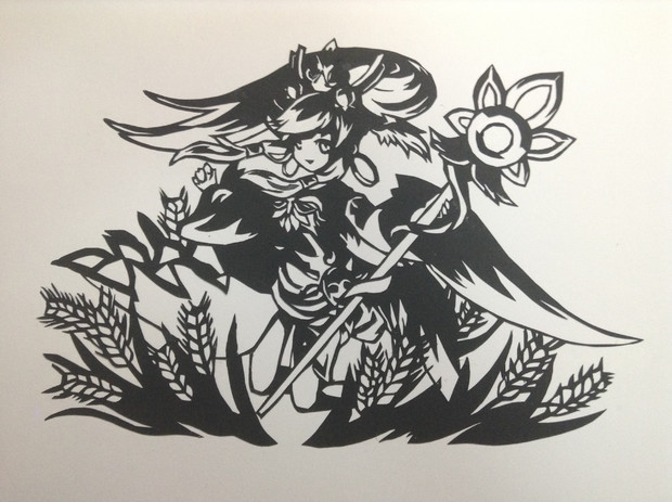 切り絵 パズドラ 豊穣神 ホーリーセレス わたぼうし さんのイラスト ニコニコ静画 イラスト