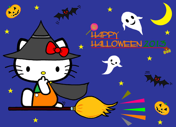 ハロウィンキティ13 小さな魔法使い せりる さんのイラスト ニコニコ静画 イラスト